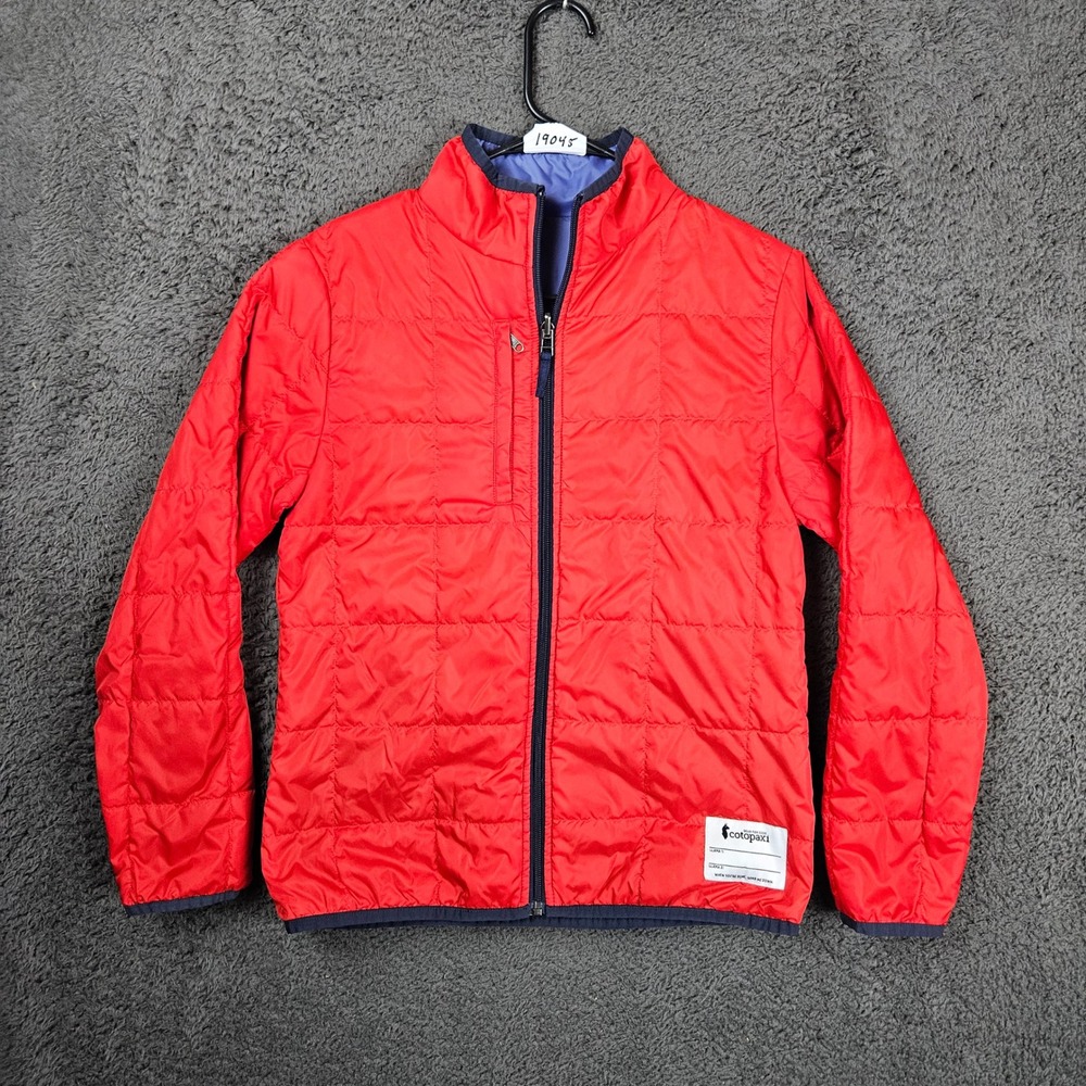 Cotopaxi Kid's Reversible Puffer Jacket Red Blue Orange Size L‎
